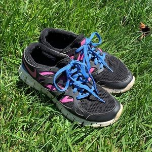 Nike sneakers- blue and pink